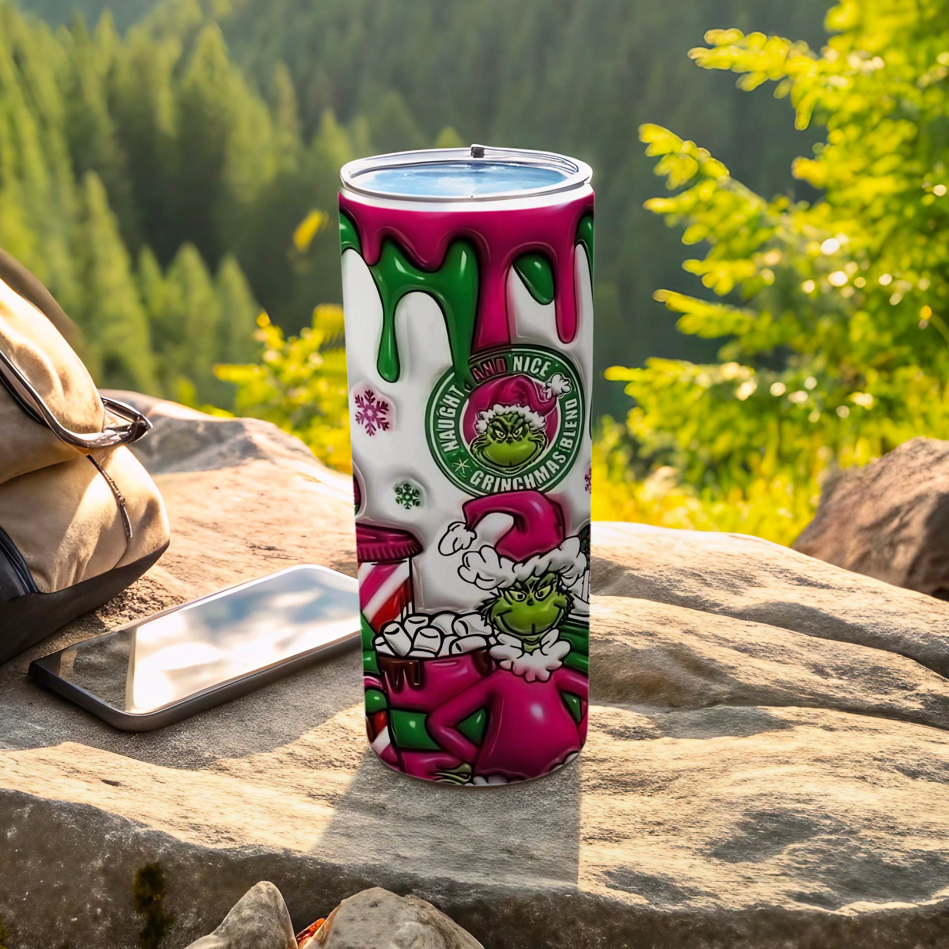 Naughty and Nice Grinchmas Blend Tumbler