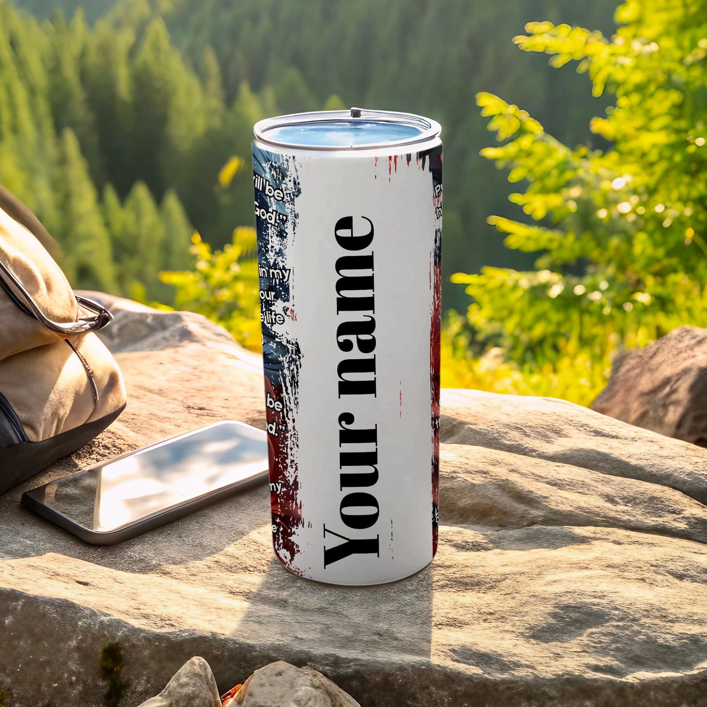 Customizable Your Name Travel Coffee Mug with Lid