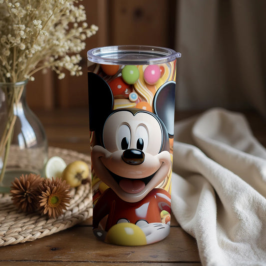 Mickey Mouse Colorful Tumbler with Cheerful Design