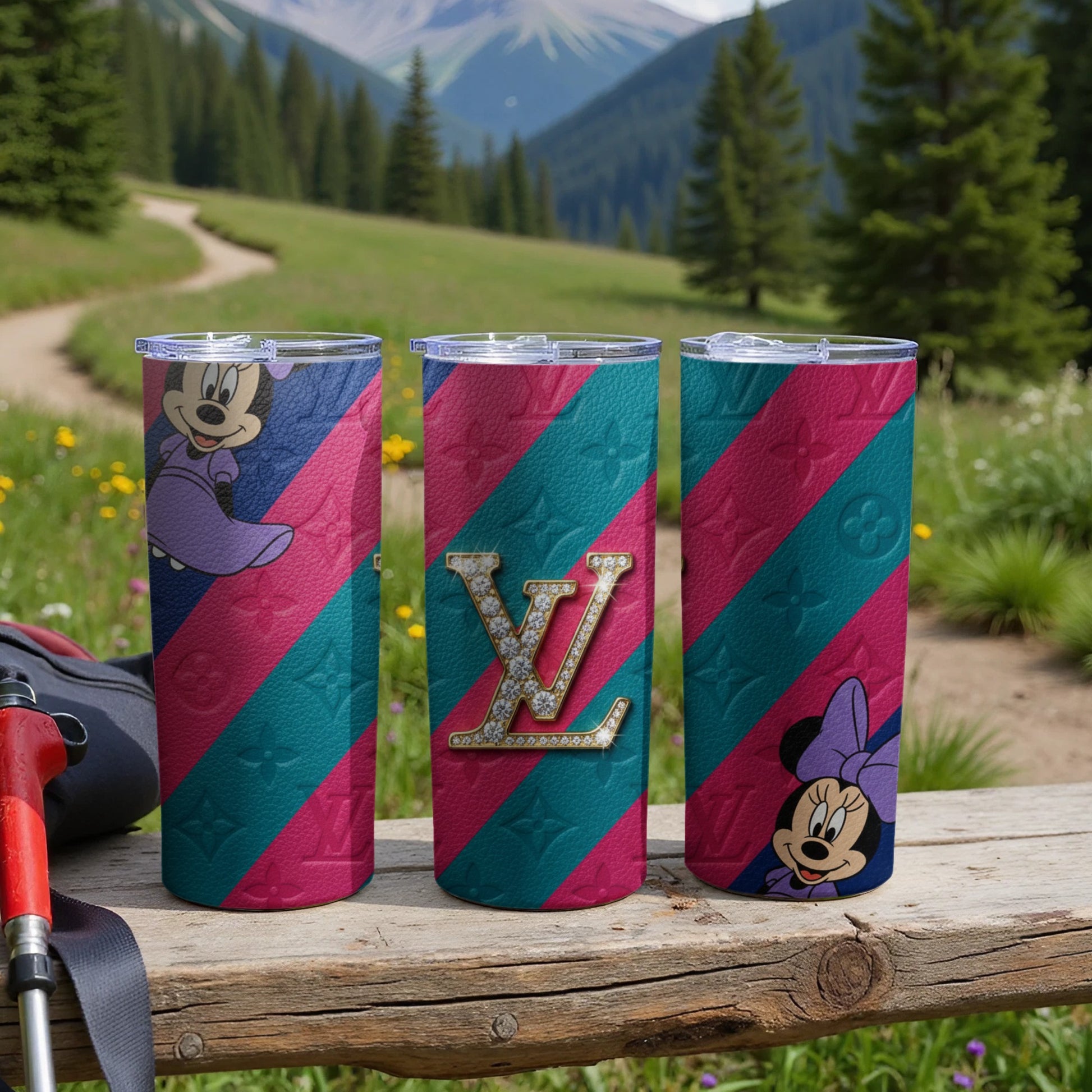 Minnie Mouse LV Design Custom Tumbler Drinkware Collection