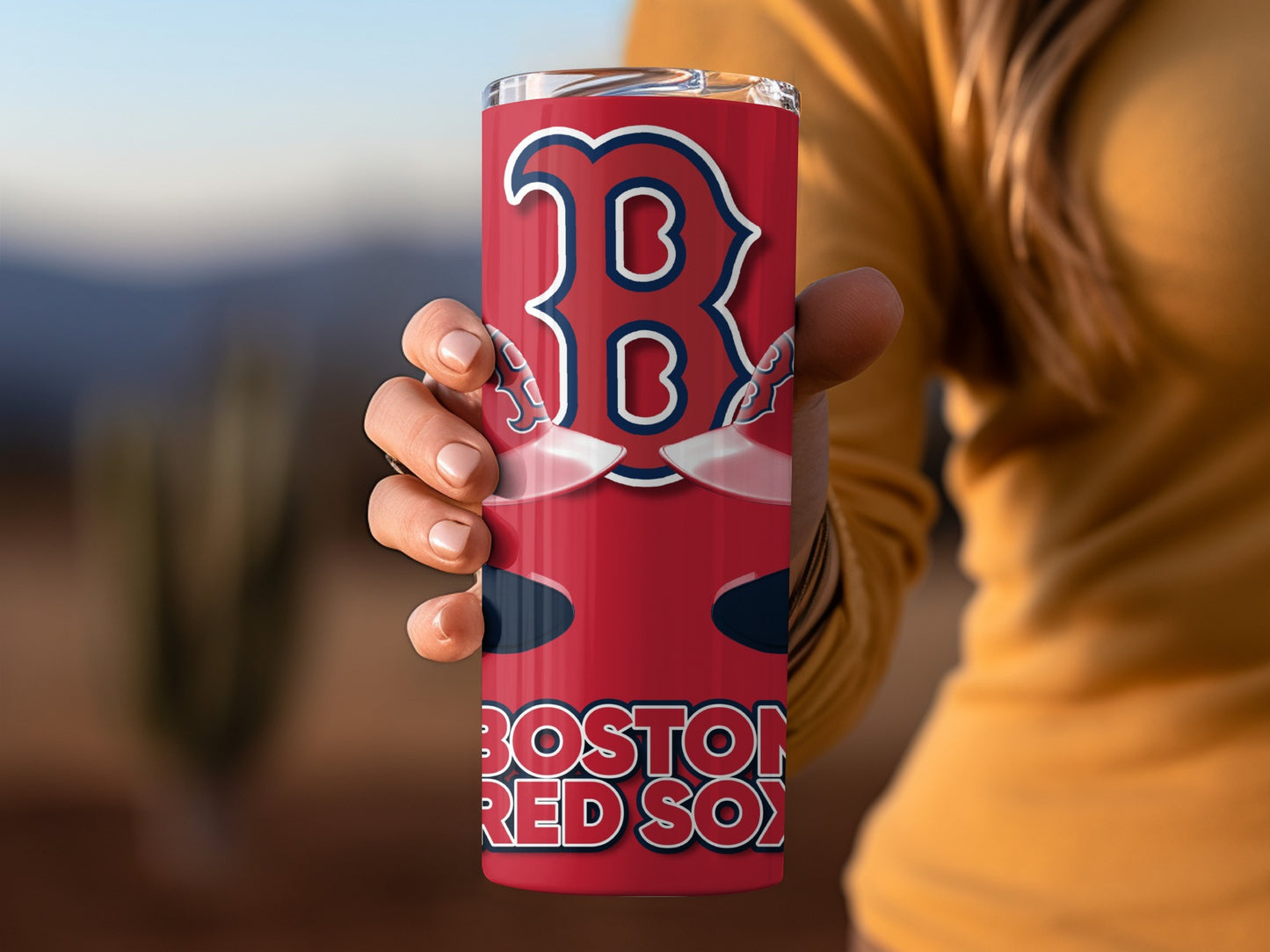 Boston Red Sox Helmets and Logo Patriotic Star Tumblers