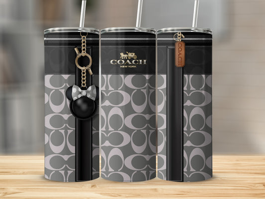 Custom Coach New York Tumbler with Keychain Accessory