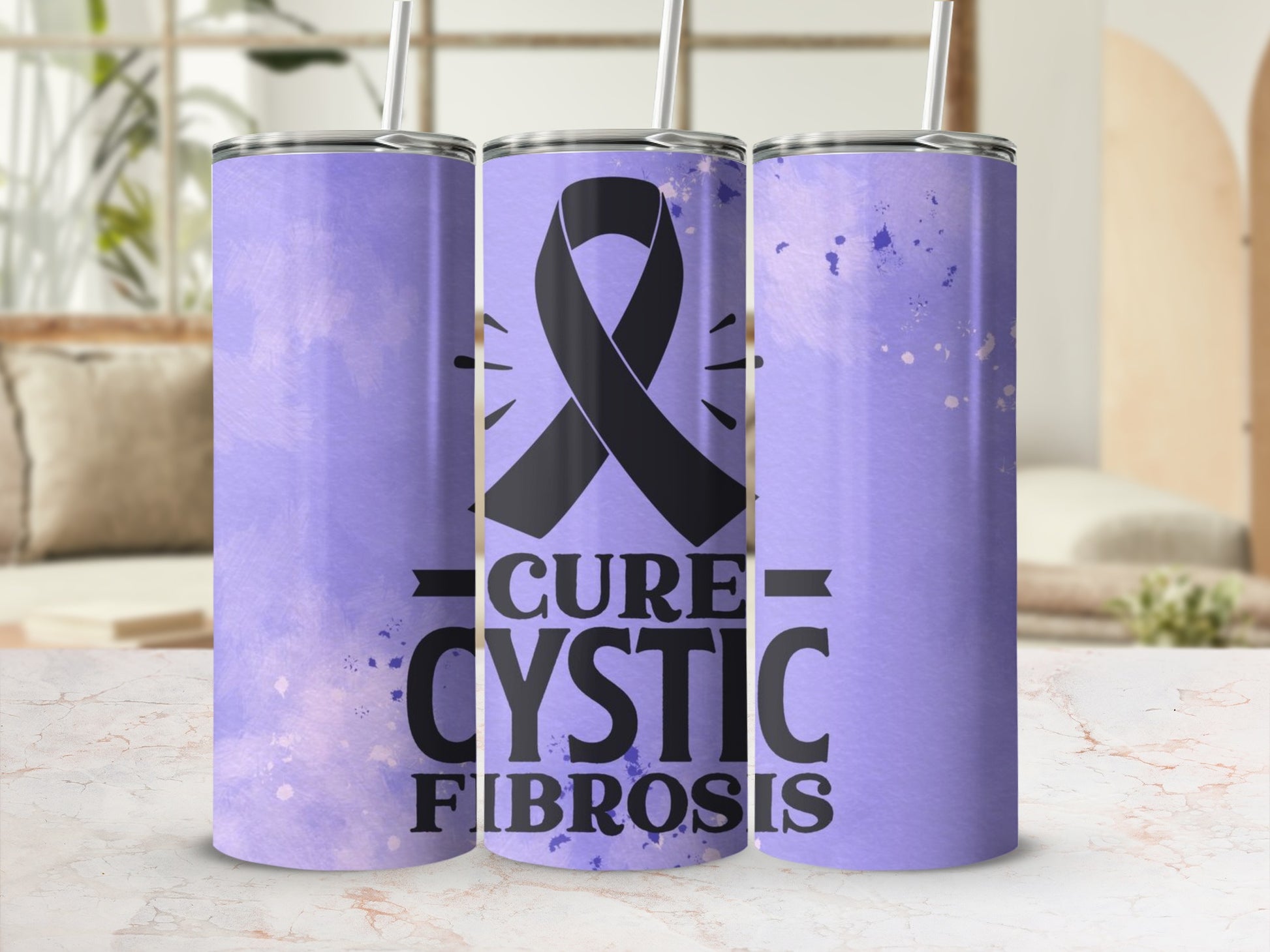 Cure Cystic Fibrosis Awareness Support Tumbler