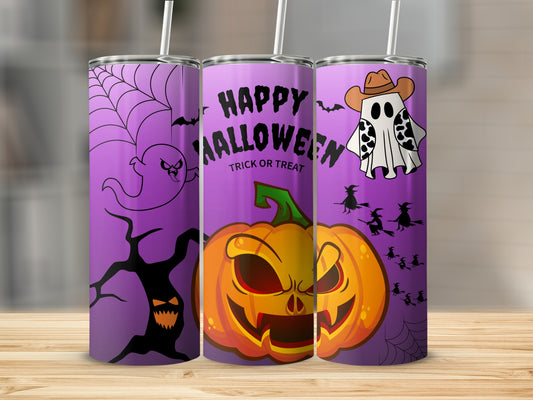 Happy Halloween Trick or Treat Tumblers Halloween Decor