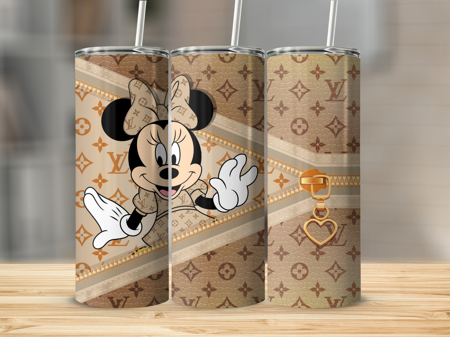 Minnie Mouse Inspired Designer Pattern Tumbler