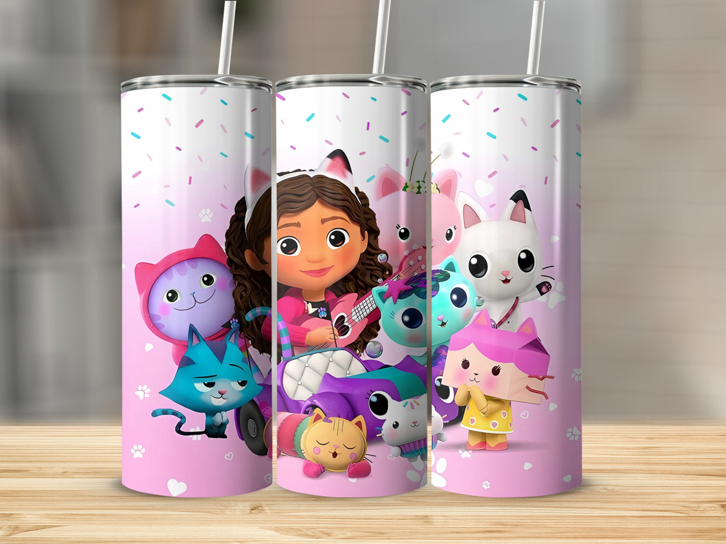 Cute Character Design Cartoon Kids Tumbler Cup