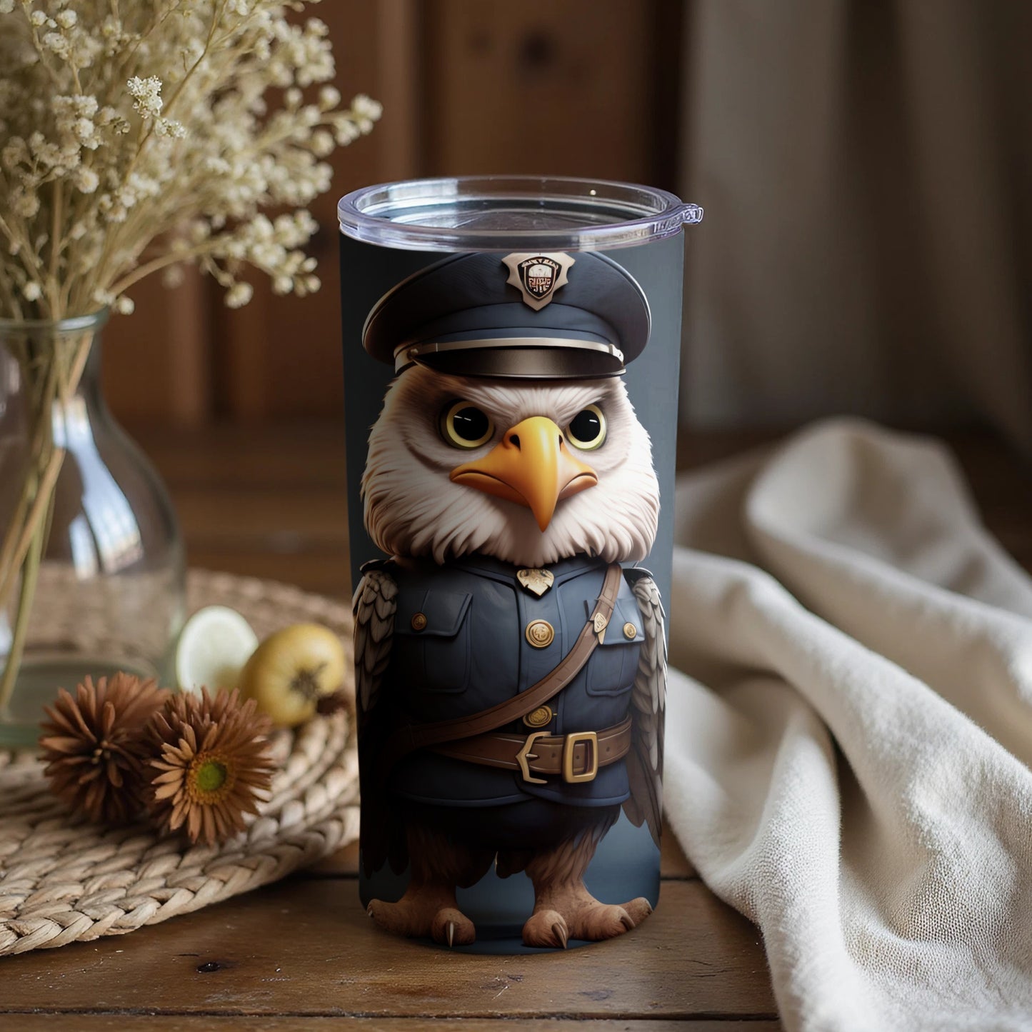 Police Eagle Officer Tumbler Animal Design product type