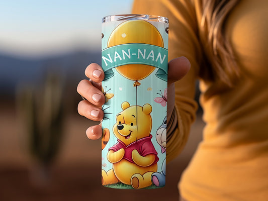 Pooh Tigger Eeyore For Nan-Nan Celebration Design Tumblers