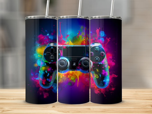 Colorful Gaming Controller Design Tumbler Product