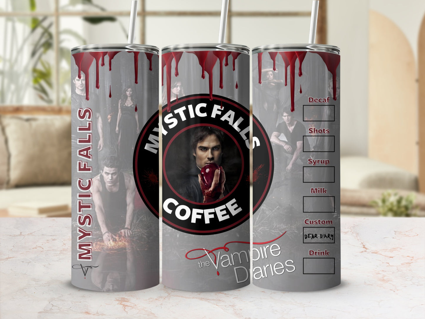 Mystic Falls Coffee The Vampire Diaries Tumbler
