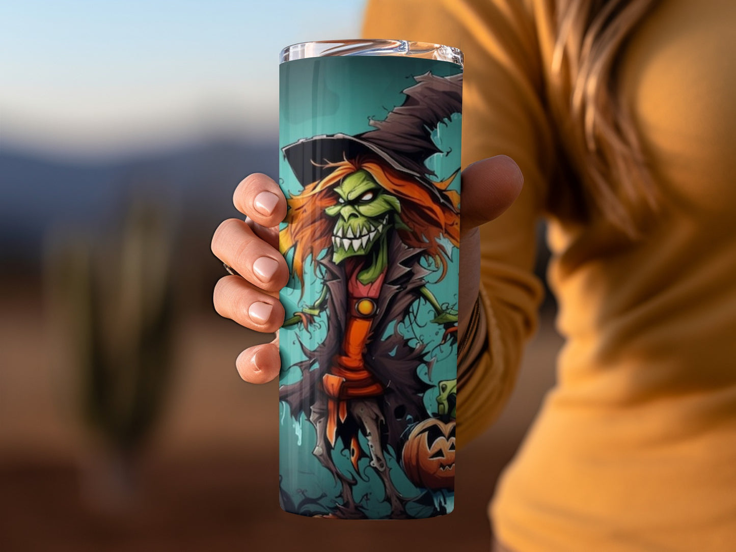 Spooky Witch Tumbler for Halloween Enthusiasts