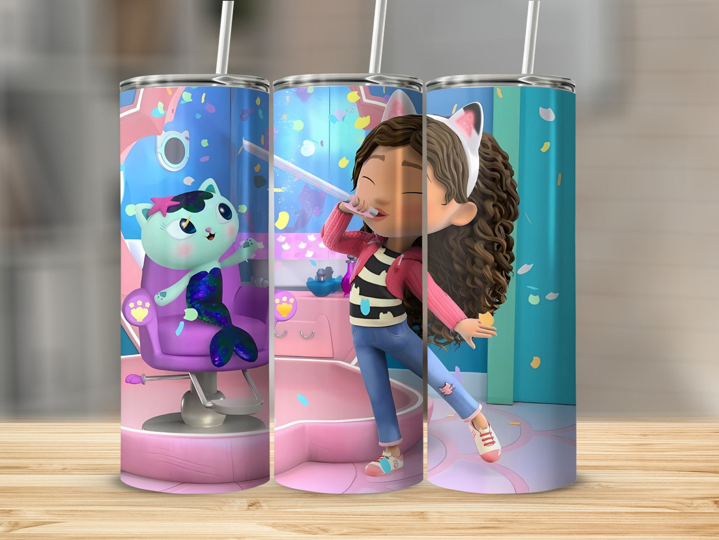 Cute Animated Character Design Drink Tumbler Cup