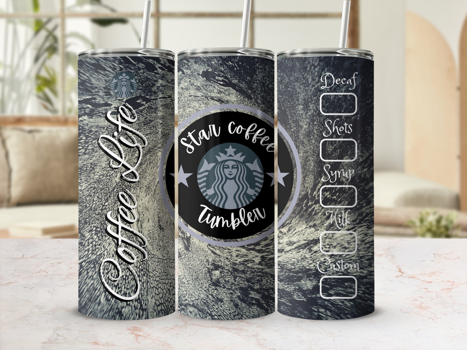 Coffee Life Star Coffee Customizable Tumbler