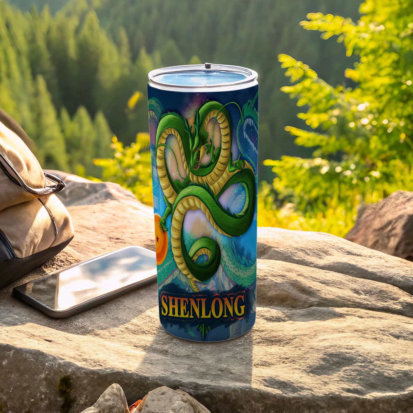 Shenlong Dragon Artwork Travel Tumbler for Outdoor Adventures