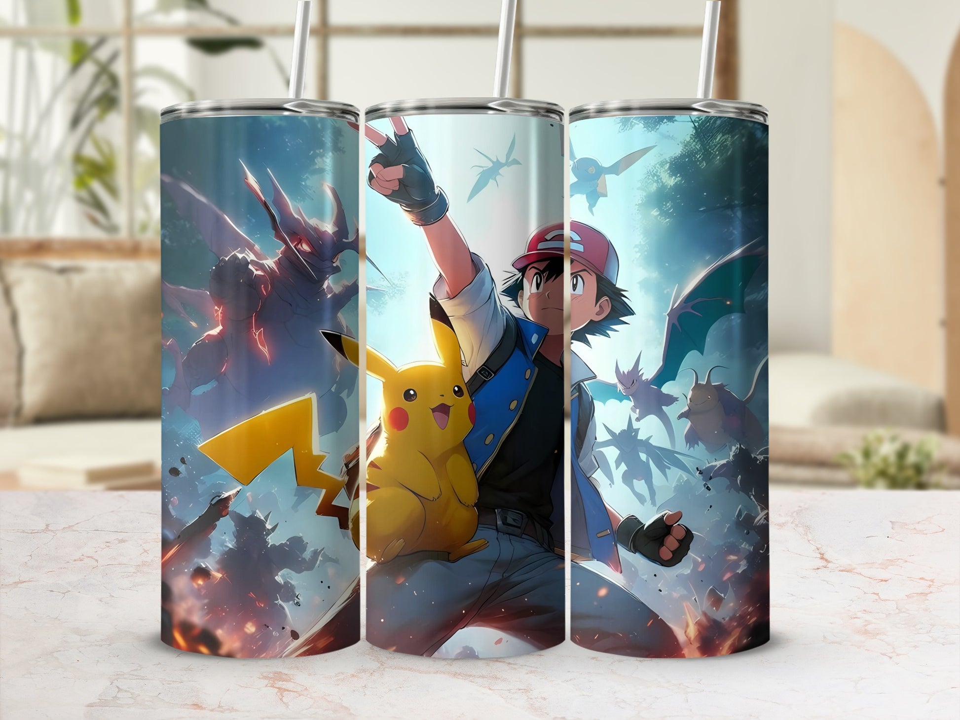 Pokémon Ash and Pikachu Adventure Tumbler Product
