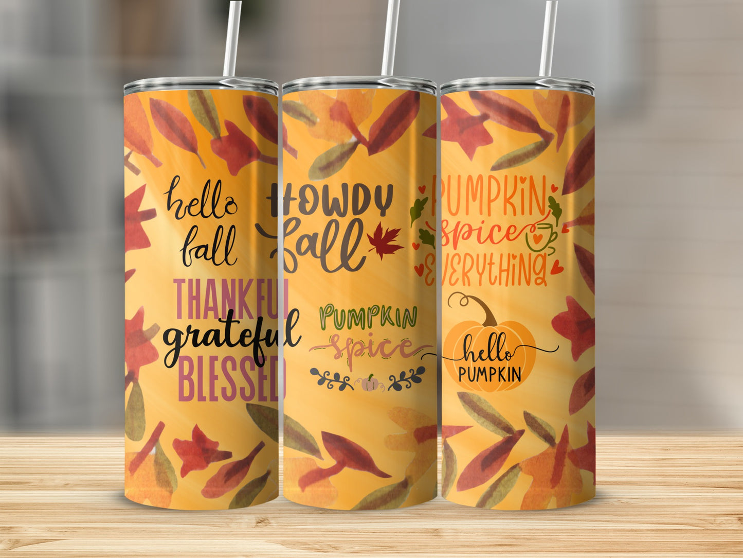 Hello Fall Howdy Fall Pumpkin Spice Tumbler