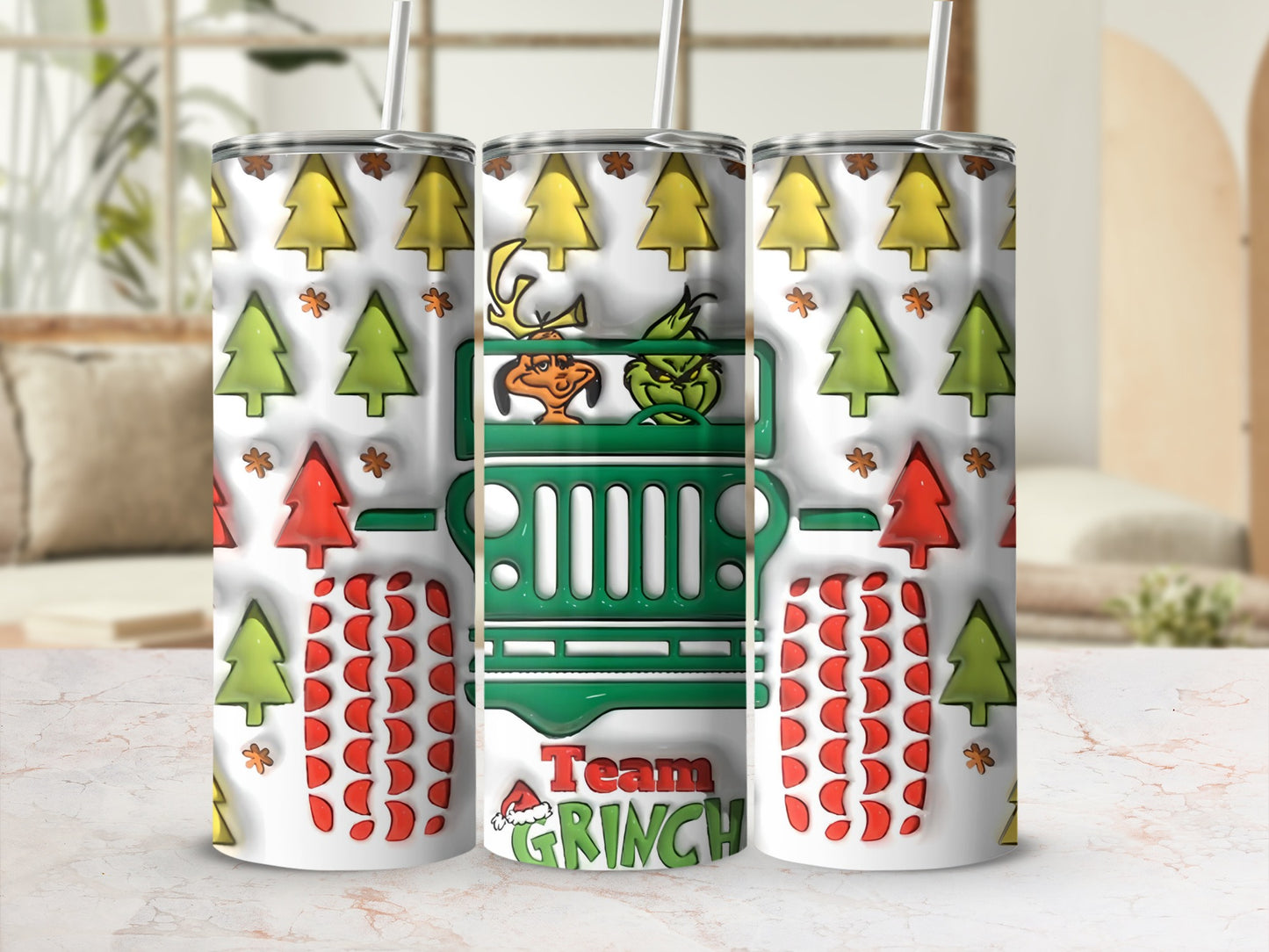 Team Grinch Christmas Tumbler for Holiday Cheer