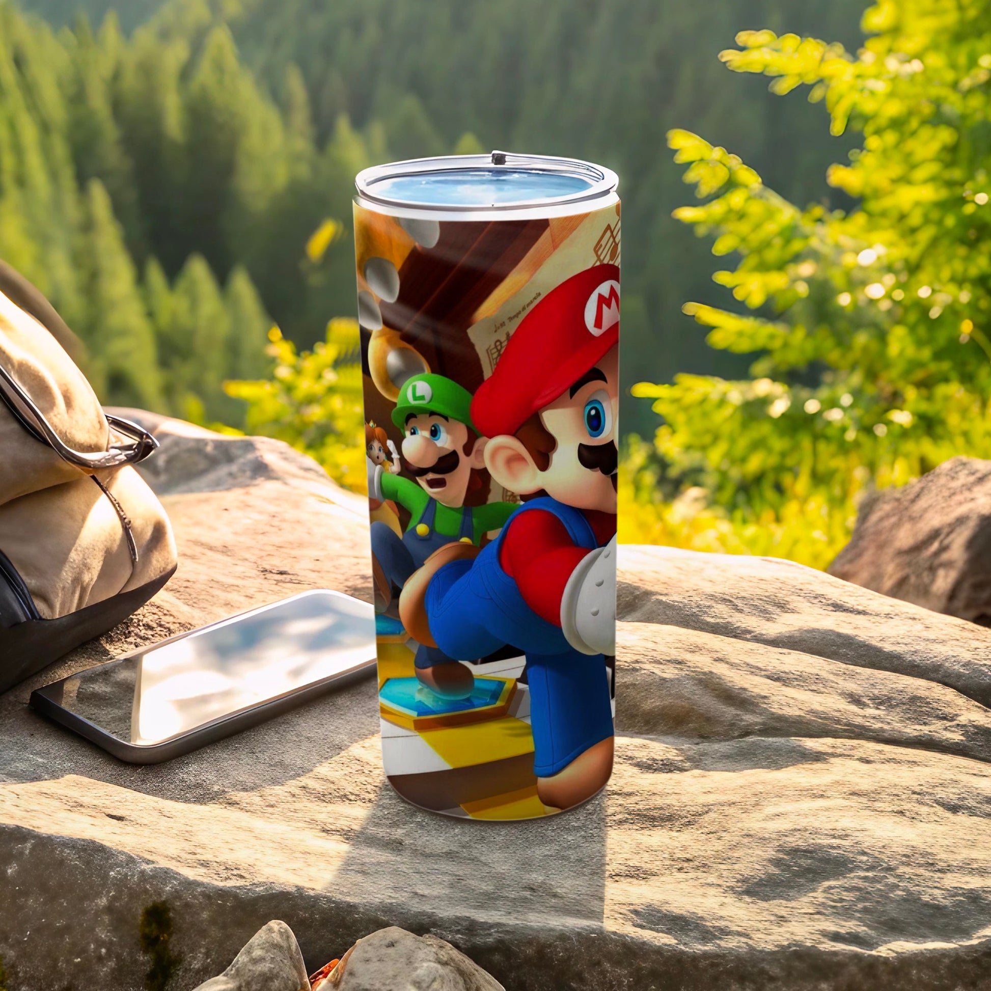 Colorful Tumbler with Animated Characters Design