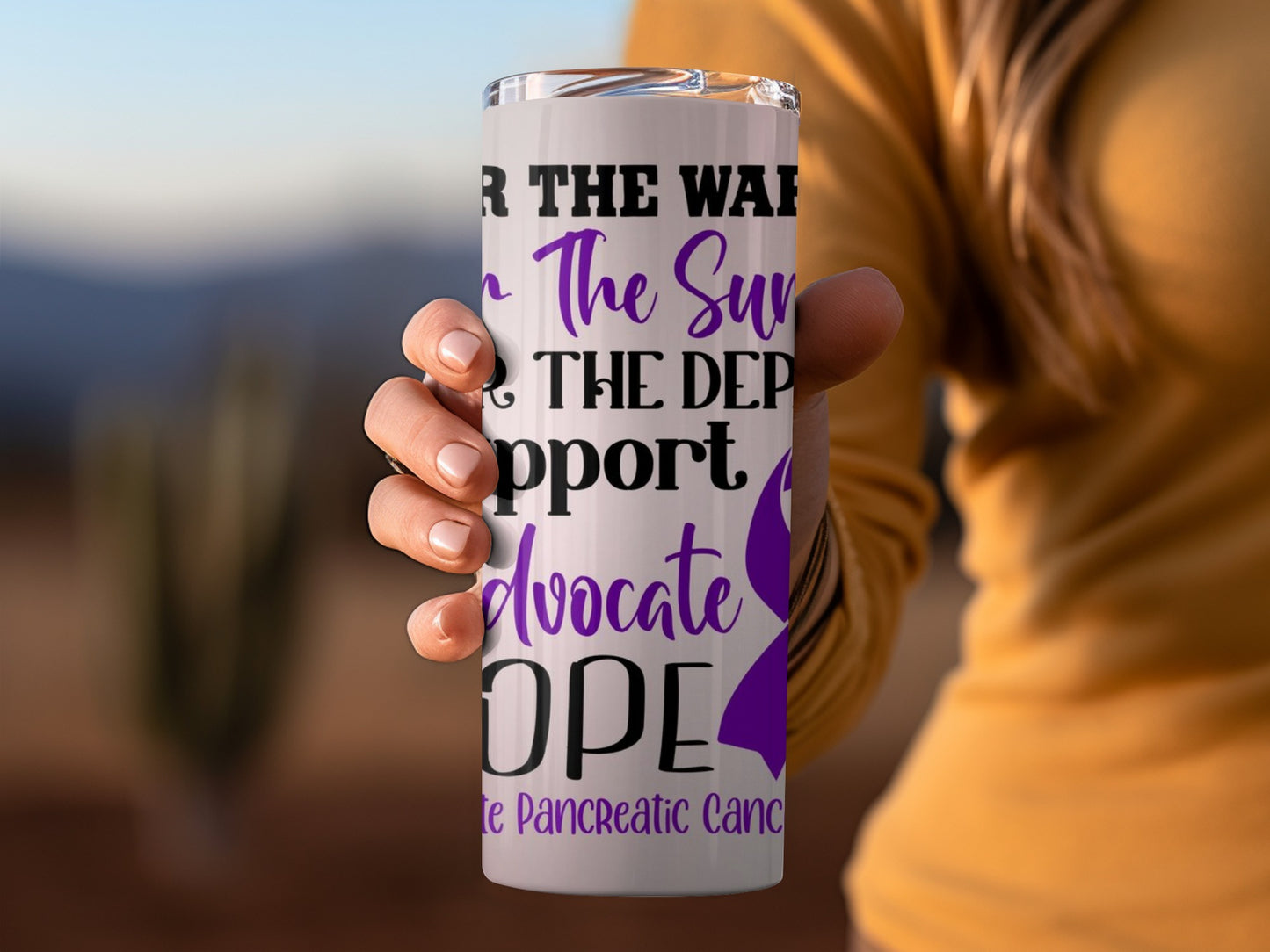 Pancreatic Cancer Awareness Advocate Hope Tumbler