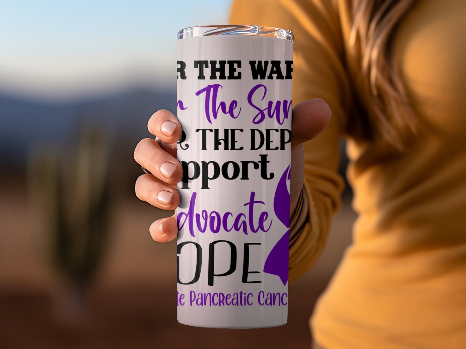 Pancreatic Cancer Awareness Advocate Hope Tumbler