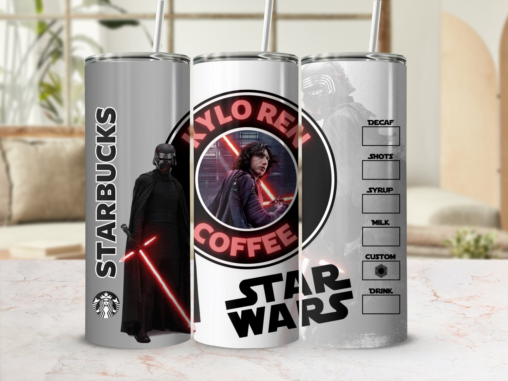 Star Wars Kylo Ren Coffee Tumbler for Fans