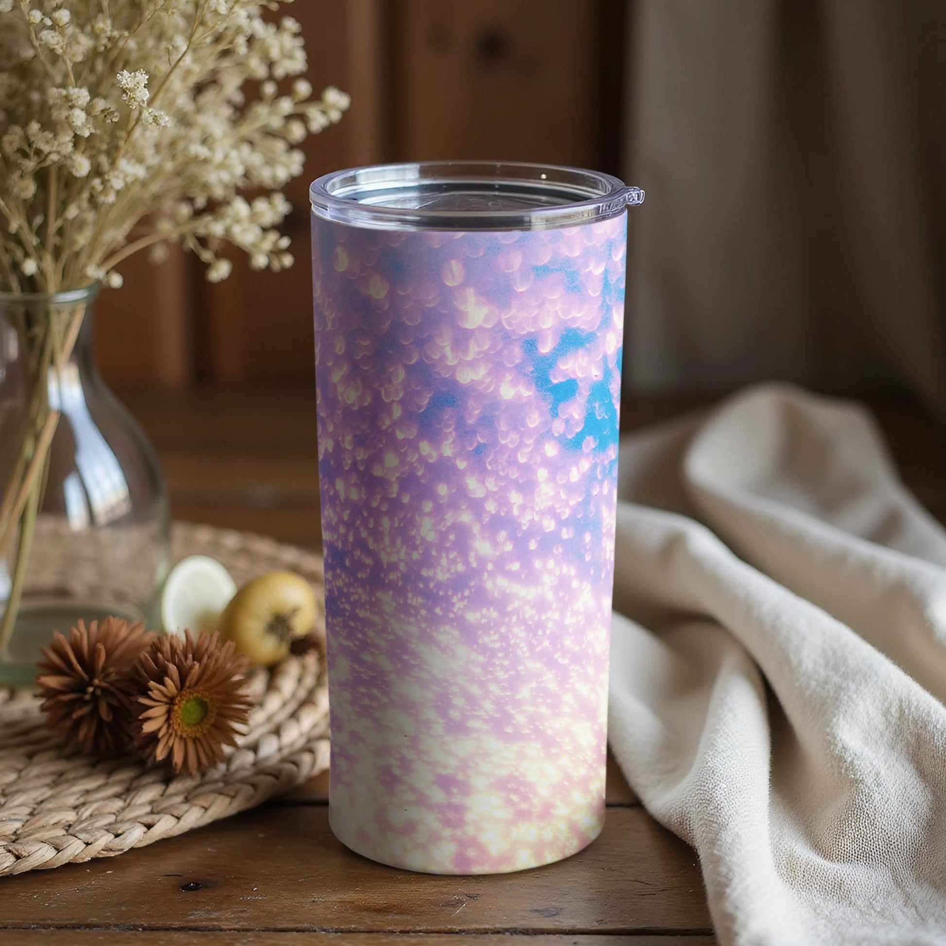 Beautiful Colorful Cloudy Effect Tumbler