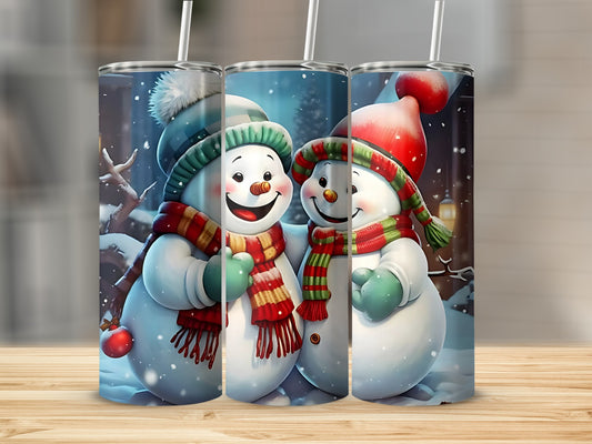 Festive Snowmen Winter Wonderland Tumbler product