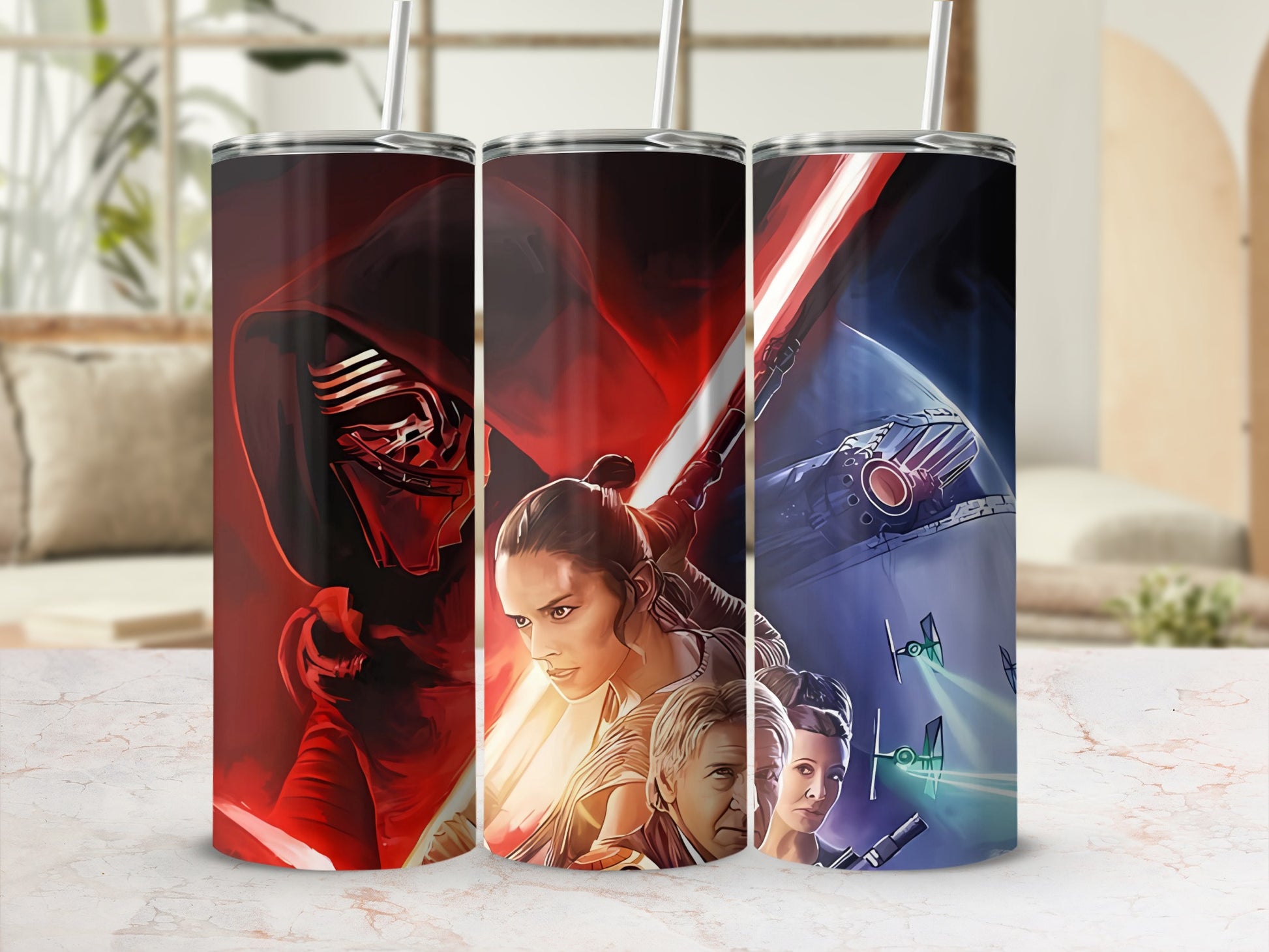 Star Wars Kylo Ren Rey Han Leia Tumbler product type
