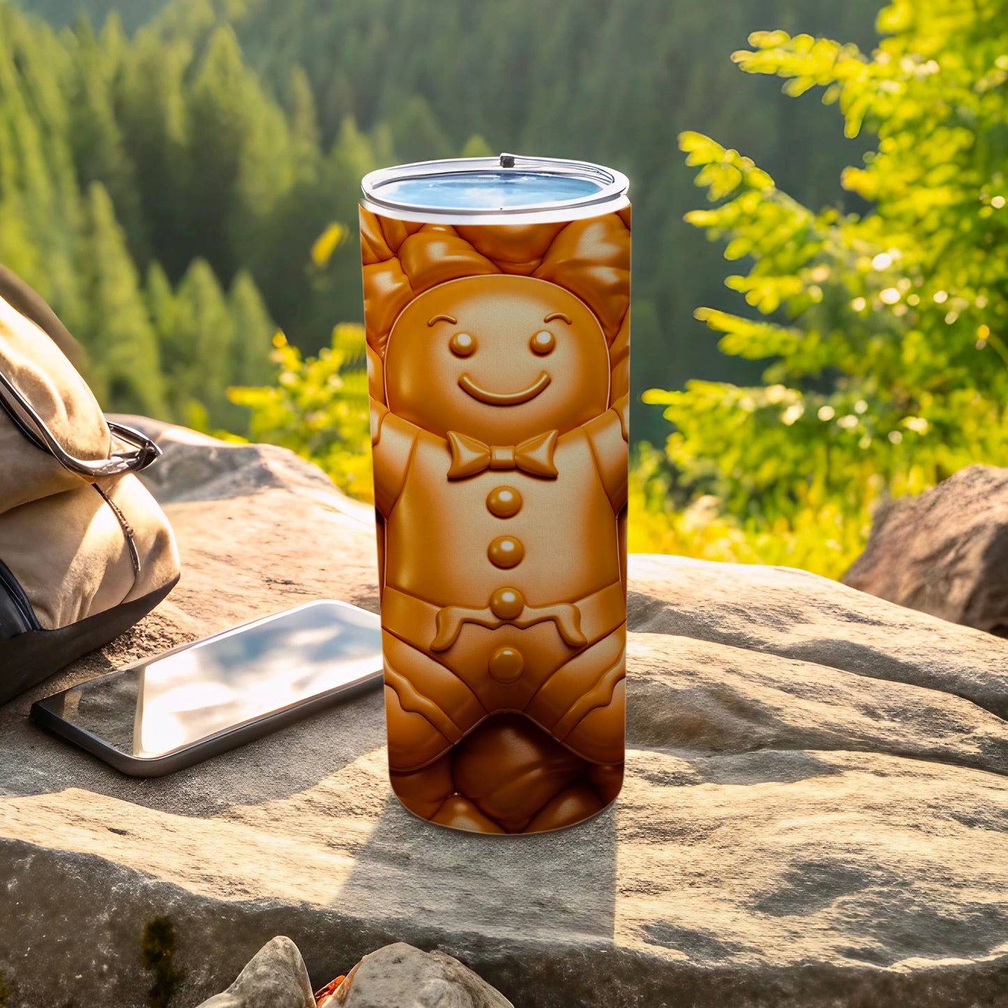 Cute Gingerbread Man Design Insulated Tumbler Product