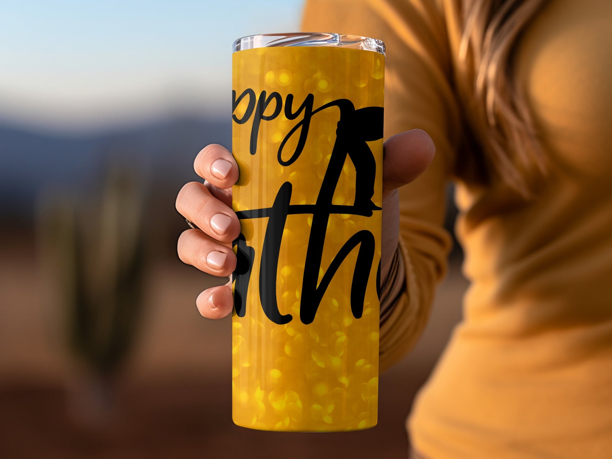 Happy Earth Inspirational Travel Mug for Daily Use