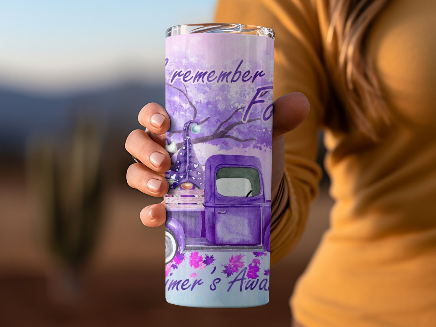 Purple Vintage Truck Design Tumbler Product