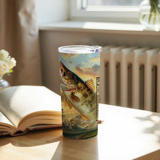Catch of the Day Fish Art Tumbler Beverage Container