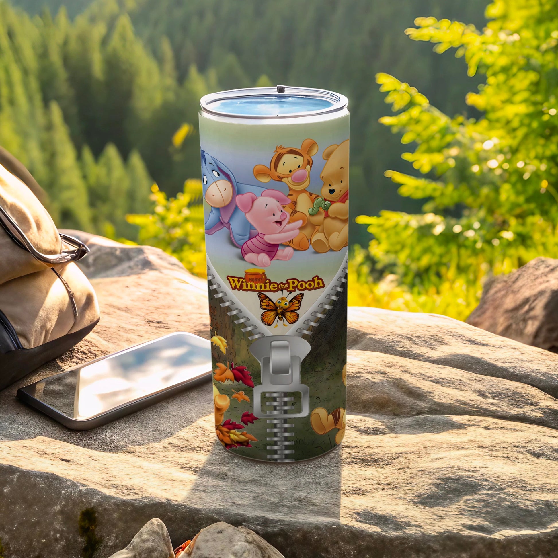 Winnie the Pooh Characters Printed Tumbler