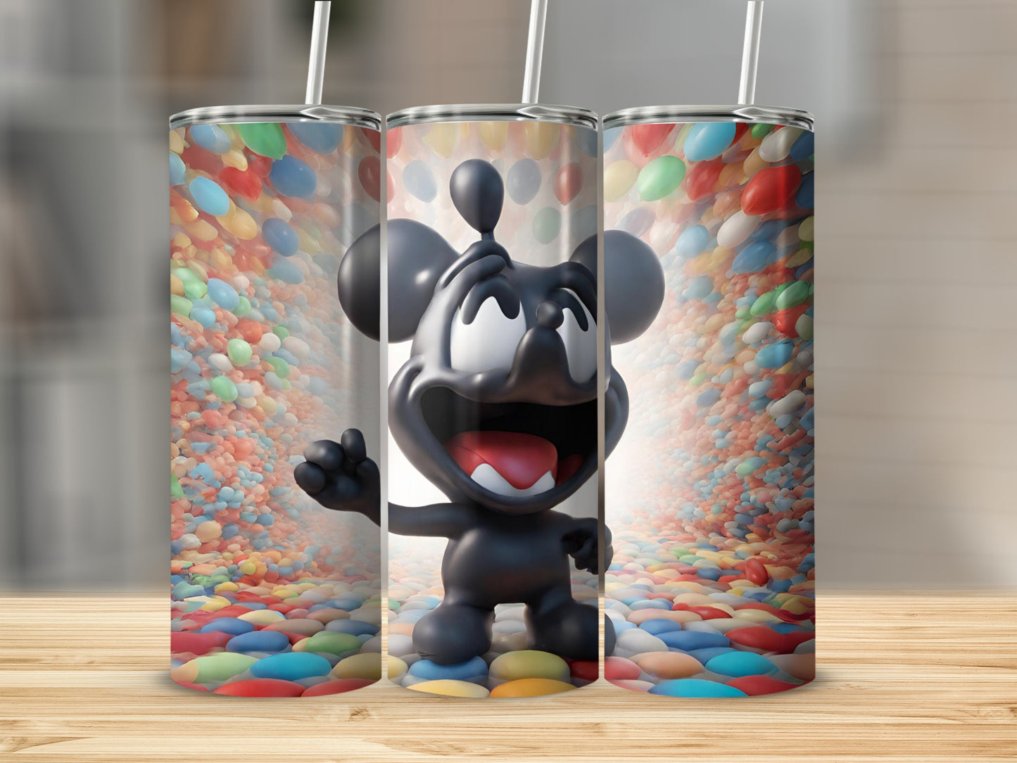 Colorful Cartoon Character Travel Tumbler Product