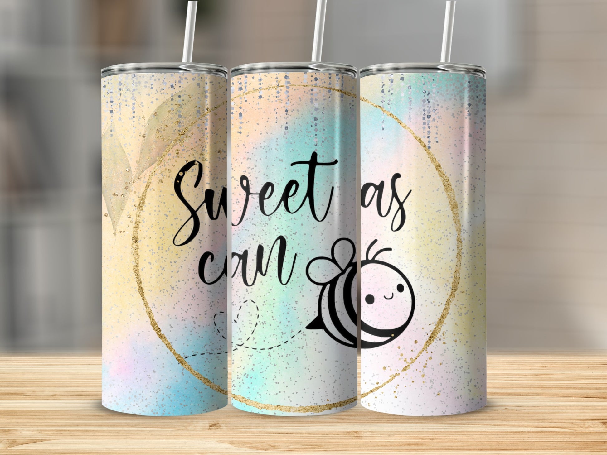 Sweet As Can Bee Insulated Tumbler with Straw