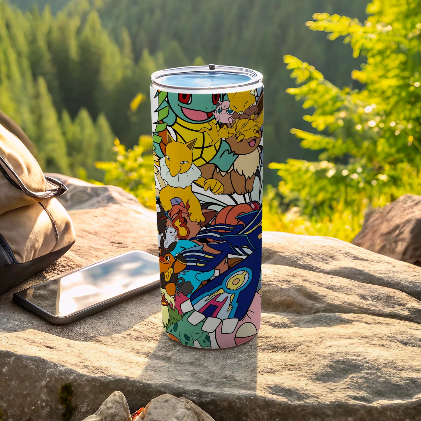 Colorful Anime Character Travel Tumbler for Fans