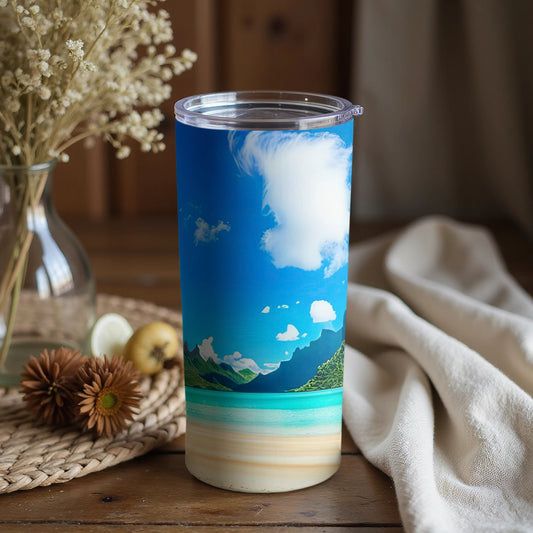Beautiful Scenic Beach View Insulated Tumbler Product