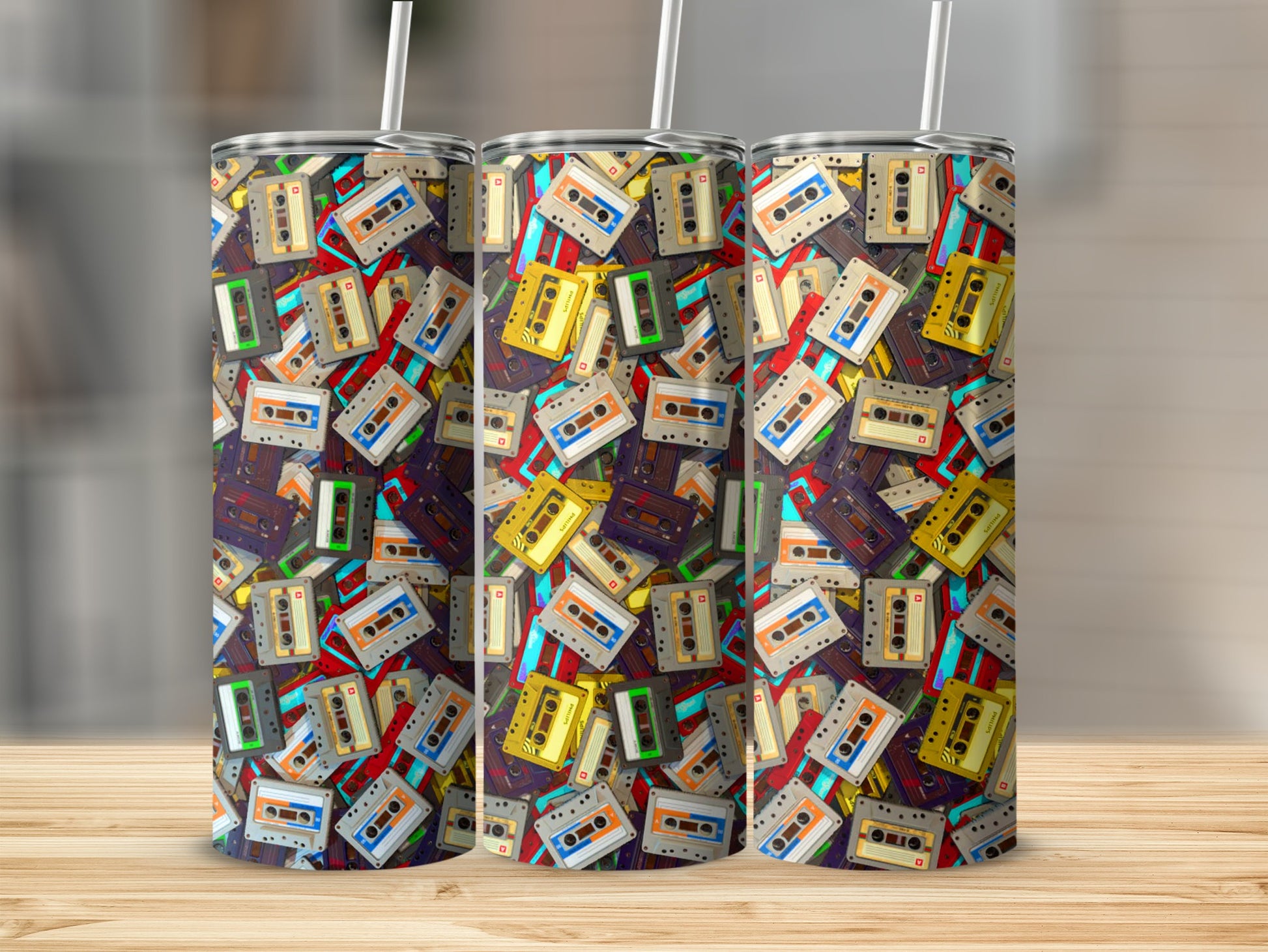 Retro Cassette Tapes Music Audio Vintage Pattern product type