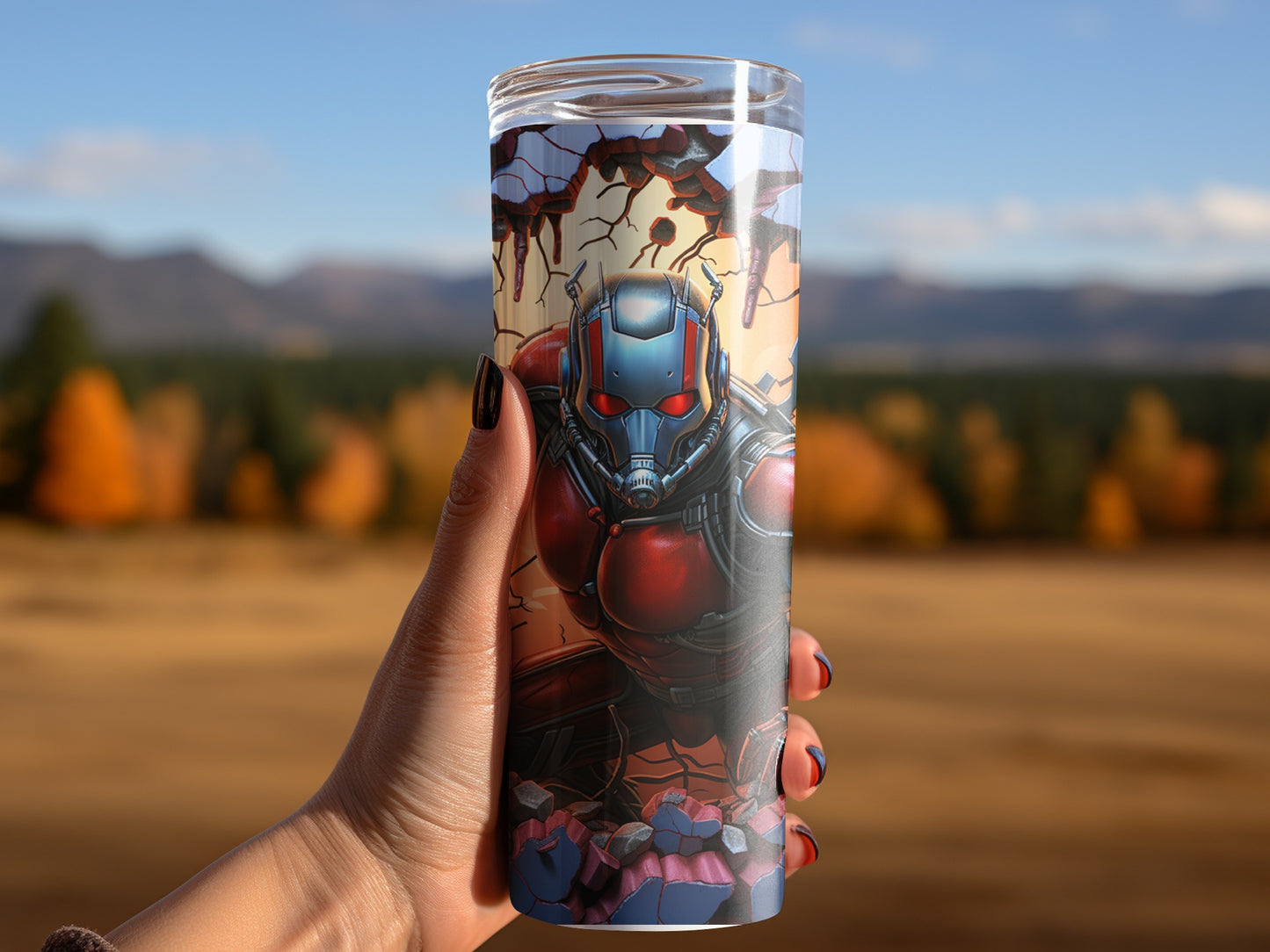 Cool Superhero Graphic Tumbler for Fans and Enthusiasts