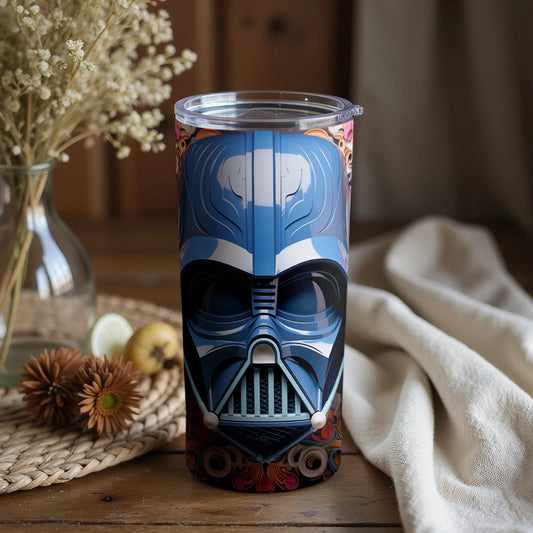 Vibrant Darth Vader Inspired Tumbler with Modern Design