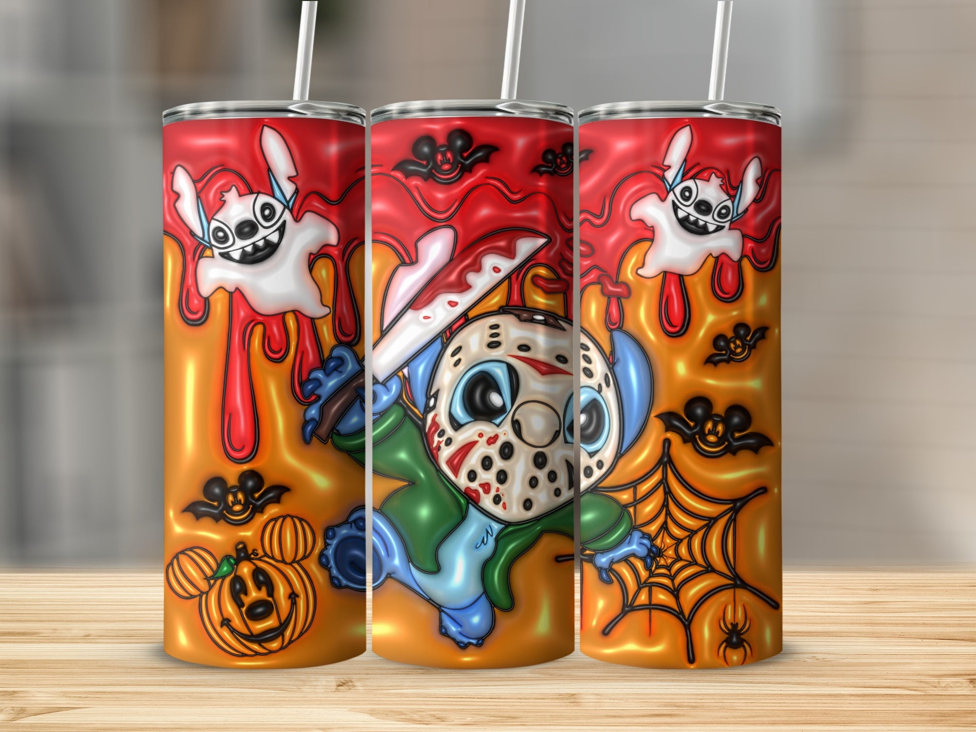 Halloween Themed Cartoon Horror Tumbler Drinkware