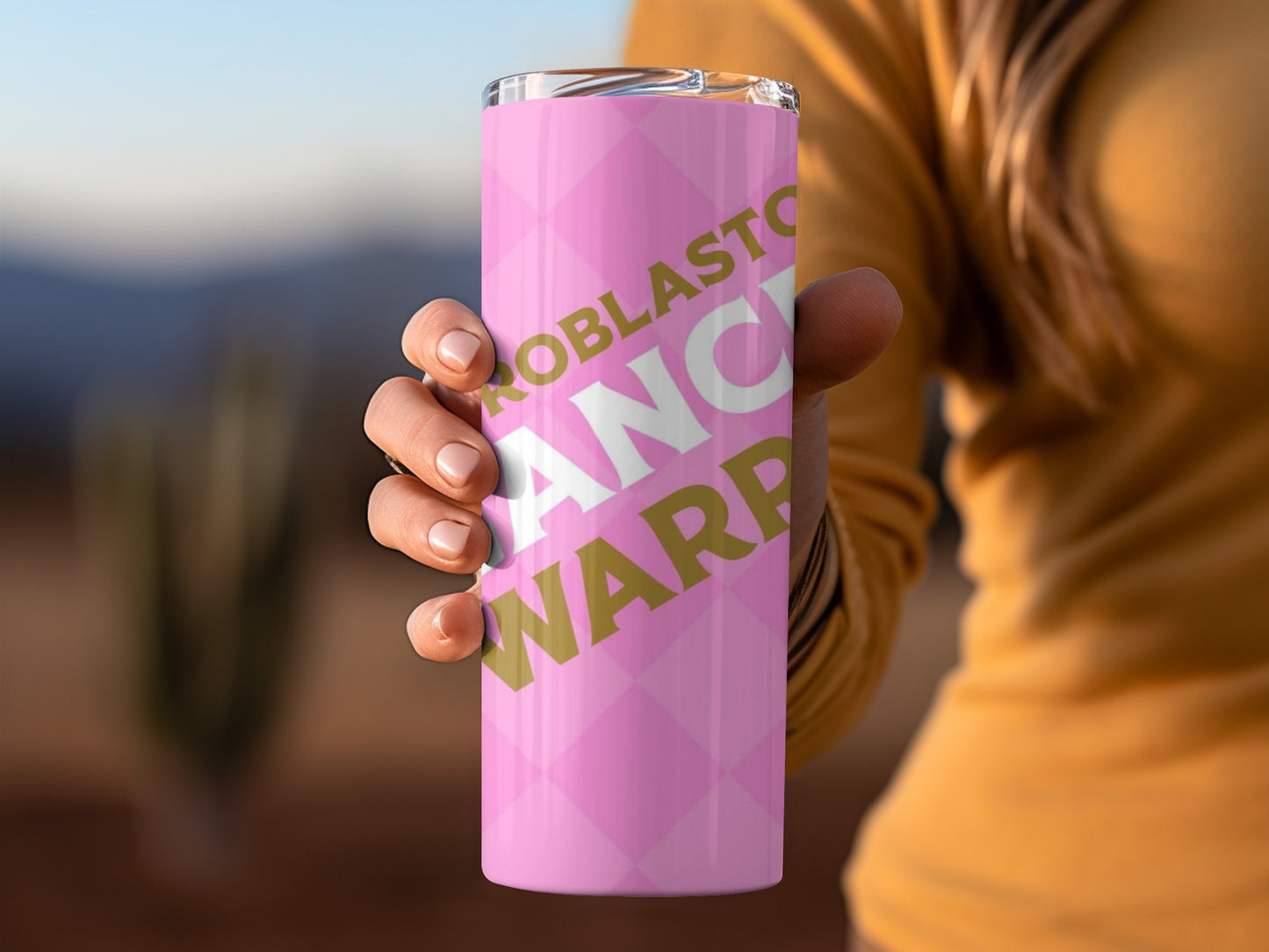 Roblox Blasto Dance Wrap Pink Tumbler Product