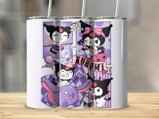 Adorable Kuromi Characters Themed Tumbler Drinkware
