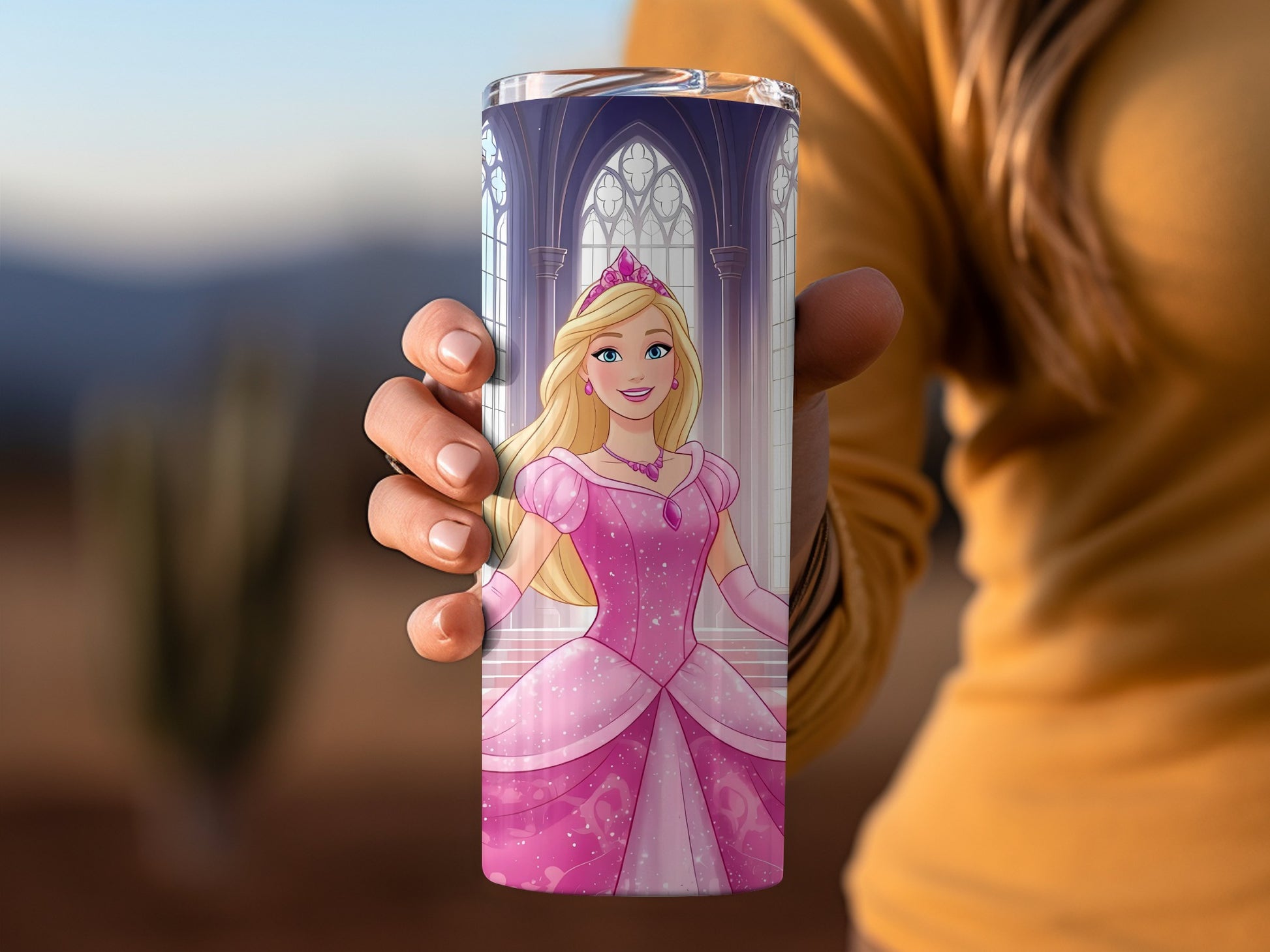Princess Castle Design Insulated Tumbler Cup