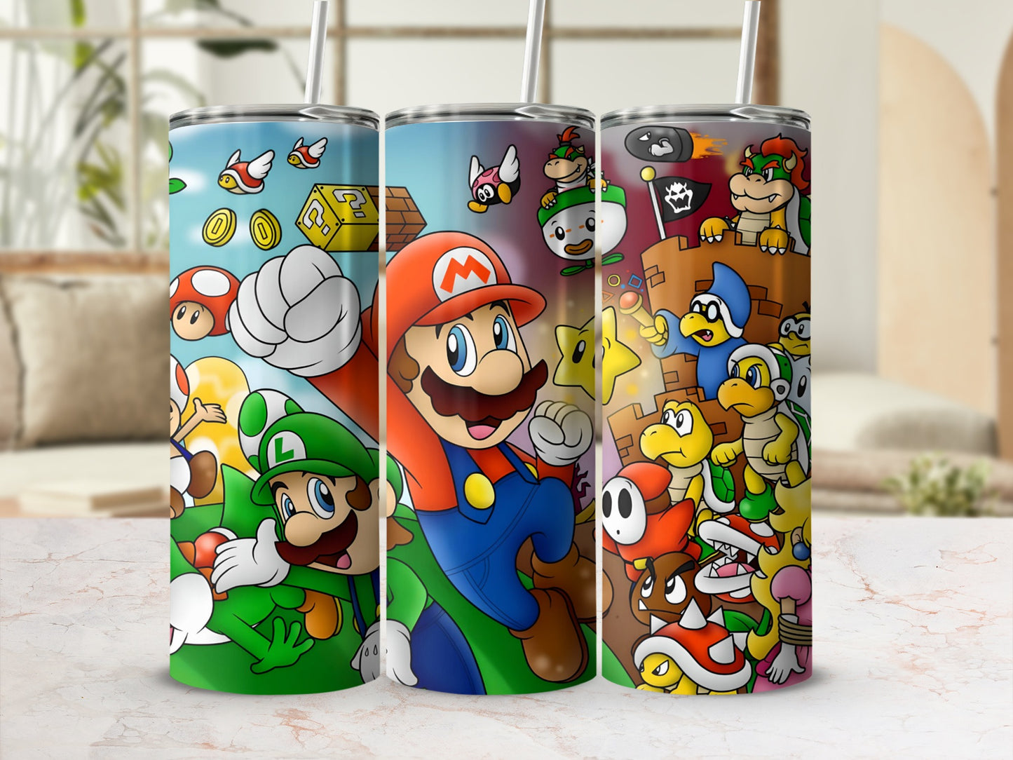 Colorful Gaming Character Insulated Tumbler Cup