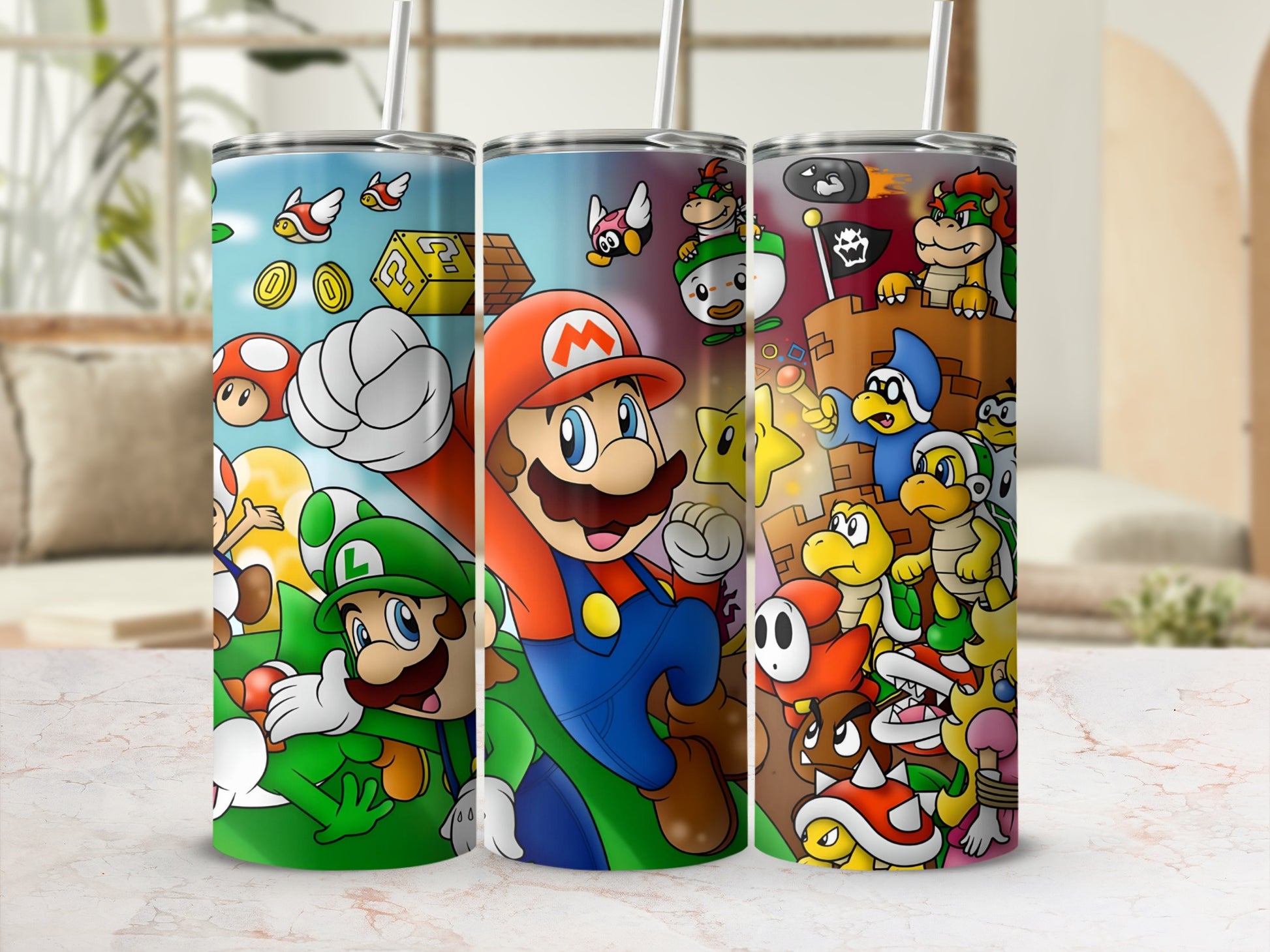 Colorful Gaming Character Insulated Tumbler Cup