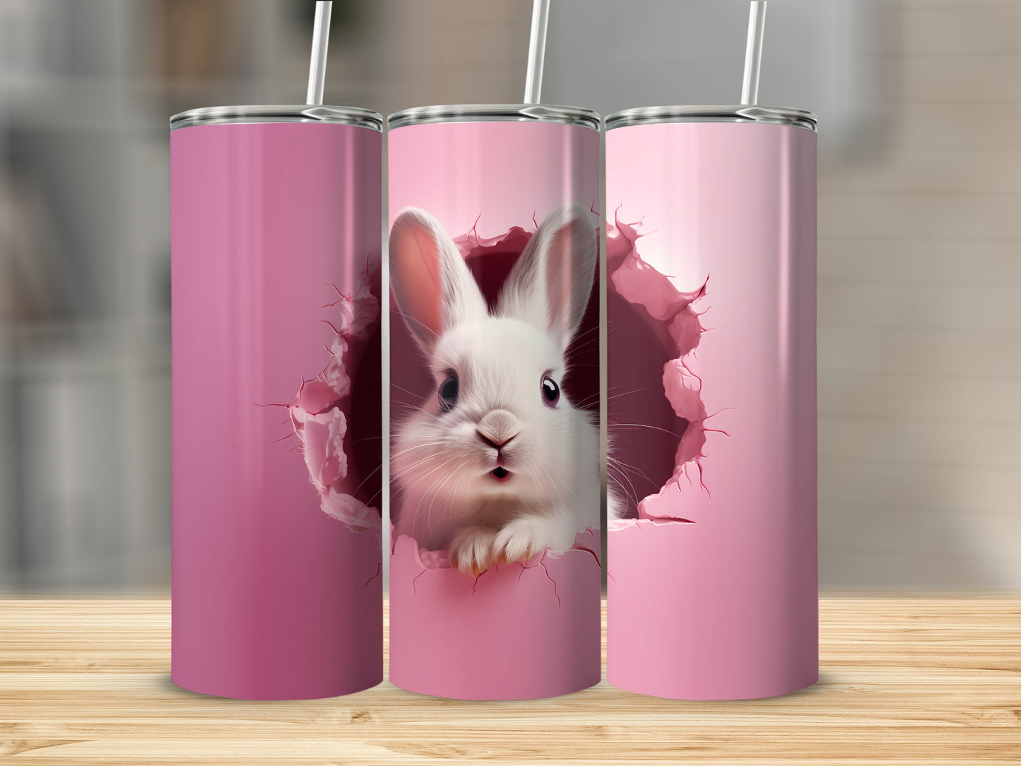Cute Bunny Design Tumbler for Beverage Enthusiasts