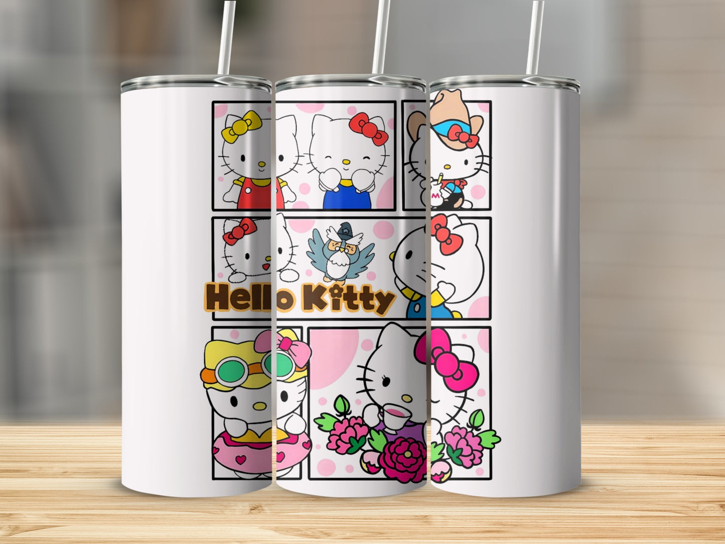 Cute Hello Kitty Design Print Tumbler for Everyday Use
