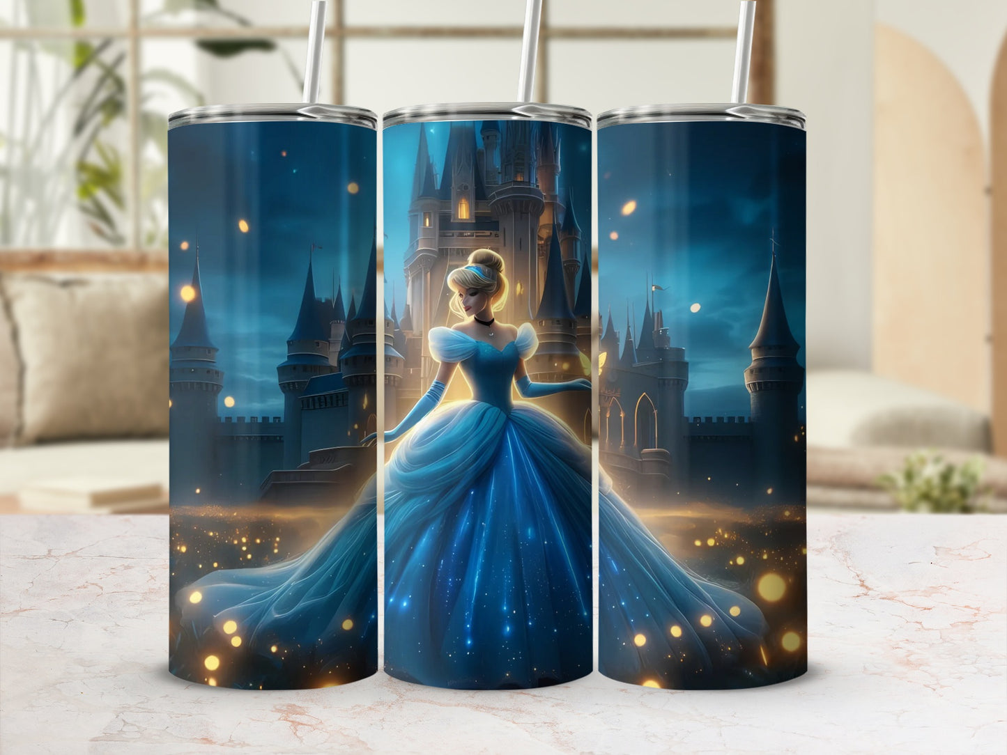 Cinderella Castle Tumbler Fairy Tale Princess Tumbler