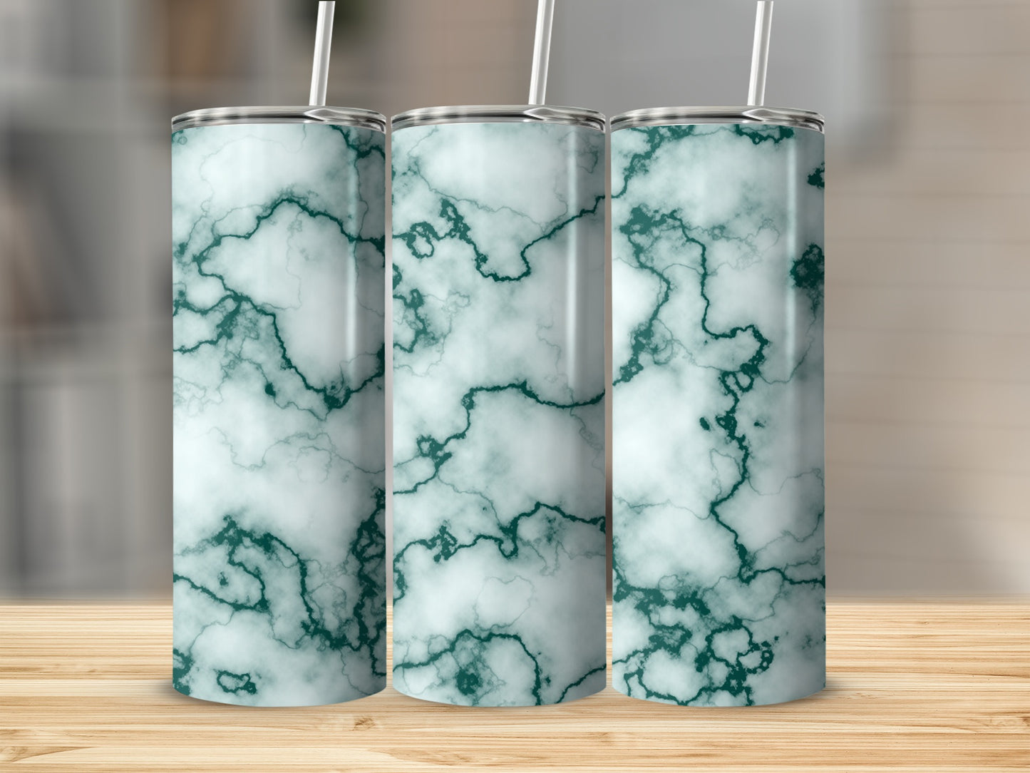 Artistic Marble Style Design in Light Colors Tumblers